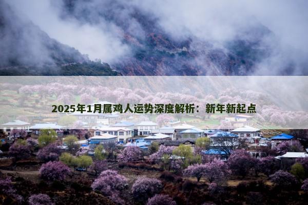 2025年1月属鸡人运势深度解析：新年新起点