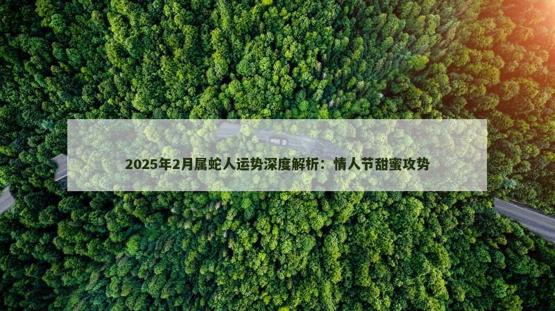 2025年2月属蛇人运势深度解析：情人节甜蜜攻势