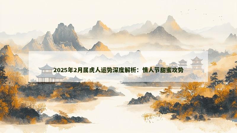 2025年2月属虎人运势深度解析：情人节甜蜜攻势