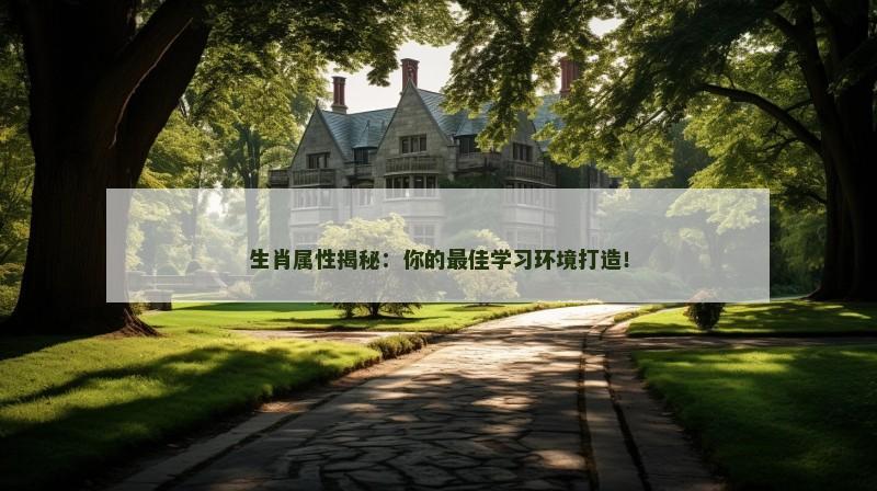生肖属性揭秘:你的最佳学习环境打造!