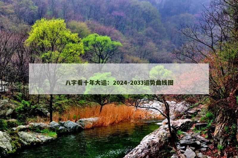 八字看十年大运:2024-2033运势曲线图