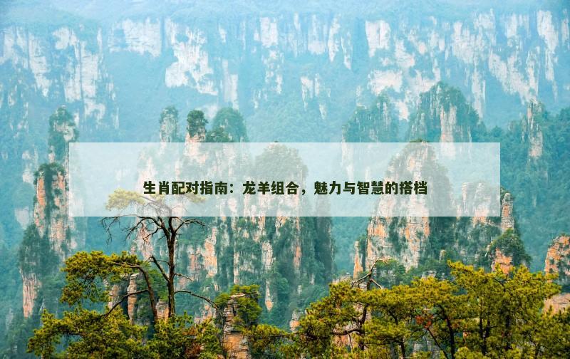 生肖配对指南:龙羊组合,魅力与智慧的搭档