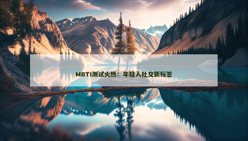 MBTI测试火热:年轻人社交新标签